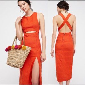 Free People Simple Life Endless Summer Cutout Midi